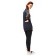 Desigual 17WWJFE2 5001 Női Sötétkék virág mintás kötött garbó Desigual 17WWJFE2 5001 Női Sötétkék virág mintás kötött garbó