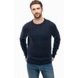 Tommy Hilfiger MW0MW03227 031 Sötétkék kötött pulóver Tommy Hilfiger MW0MW03227 031 Sötétkék kötött pulóver