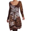 Desigual 36V2000 6009 Barna hosszú ujjú ruha Desigual 36V2000 6009 Barna hosszú ujjú ruha