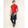 Tommy Hilfiger MW0MW10800 XLG Férfi piros rövid ujjú póló Tommy Hilfiger MW0MW10800 XLG Férfi piros rövid ujjú póló