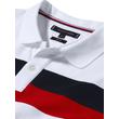 Tommy Hilfiger MW0MW09773 905 Férfi fehér csíkos galléros piké póló Tommy Hilfiger MW0MW09773 905 Férfi fehér csíkos galléros piké póló
