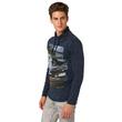 Tom Tailor 1032895 00 12 6519 Férfi sálgalléros kék hosszú ujjú póló Tom Tailor 1032895 00 12 6519 Férfi sálgalléros kék hosszú ujjú póló