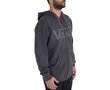 Vans vj6kadf sötétszürke kapucnis zip-záros pulóver Méret: 3XL/60