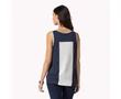 Tommy Hilfiger 1M87655156 475 Sötétkék-ekrü top