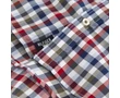Tommy Hilfiger 08878A0742 512 Piros-kék kockás férfi hosszú ujjú ing Méret: S