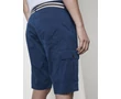 Tom Tailor 1016281 XX 10 21908 Férfi Josh négyzetmintás kék bermuda övvel