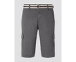 Tom Tailor 1016281 XX 10 22488 Férfi Josh négyzetmintás szürke bermuda övvel