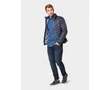 Tom Tailor 1008193 XX 10 15850 Férfi stretch fit kék-fekete mintás ing