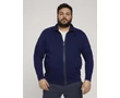 Tom Tailor Férfi sötétkék cipzáros kardigán Méret: 3XL/60