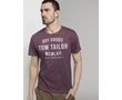 Tom Tailor 1008640 XX 10 21963 Férfi rózsaszín sötétkék melange póló Méret: L