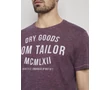 Tom Tailor 1008640 XX 10 21963 Férfi rózsaszín sötétkék melange póló Méret: L