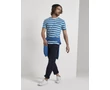 Tom Tailor 1016904 XX 10 21808 Férfi kék csíkos póló Méret: XL