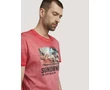 Tom Tailor férfi korallpiros póló