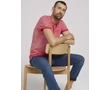 Tom Tailor férfi korallpiros póló