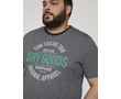 Tom Tailor Férfi kék melange póló Méret:3XL/60