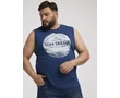 Tom Tailor Férfi kék ujjatlan póló Méret: 4XL/62