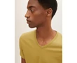 Tom Tailor férfi khaki v-nyakú póló