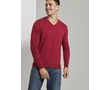 Tom Tailor Férfi bordó v-nyakú pulóver Méret:XXL