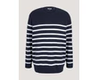 Tom Tailor Férfi csíkos sötétkék kötött pulóver Méret:4XL/62