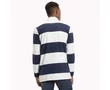 Tommy Hilfiger DM0DM05152 100 Férfi sötékék-fehér fehér galléros hosszú ujjú póló