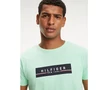 Tommy Hilfiger MW0MW09818 377 Férfi regular fit zöld póló Méret: XXL