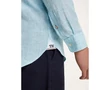 Tommy Hilfiger mw0mw09884 495 Férfi slim fit kék hosszú ujjú lenvászon ing