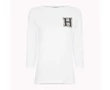 Tommy Hilfiger WW0WW23669 100 Női fehér csónak nyakú 3/4-es ujjú póló