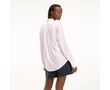 Tommy Hilfiger WW0WW24657 588 Fleur Női pink-fehér hosszú ujjú relaxed fit ing