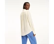 Tommy Hilfiger WW0WW24657 791 Fleur Női sárga-fehér hosszú ujjú relaxed fit ing