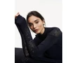 Tommy Hilfiger WW0WW25955 CJM Női sötétkék csipkés pulóver