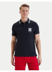 Tommy Hilfiger Sötétkék galléros póló