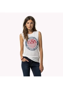 Tommy Hilfiger Női fehér felsők, blúzok és trikók