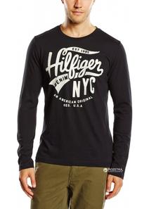 Tommy Hilfiger Férfi fekete hosszú ujjú pólók