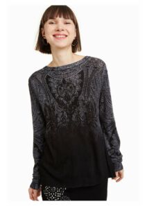 Desigual Női fekete pulóverek