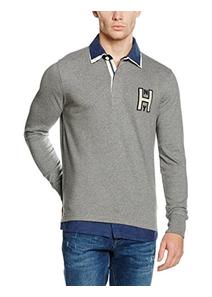 Tommy Hilfiger Férfi szürke hosszú ujjú pólók