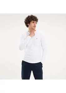 Tommy Hilfiger Férfi tört fehér hosszú ujjú pólók