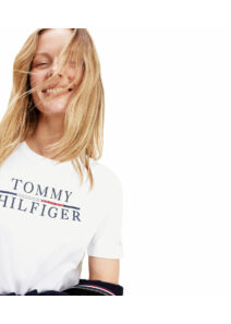 Tommy Hilfiger Női fehér felsők, blúzok és trikók