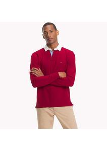Tommy Hilfiger Férfi piros hosszú ujjú pólók