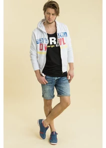 Devergo Férfi fehér pulóverek
