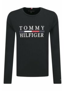 Tommy Hilfiger Férfi fekete hosszú ujjú pólók