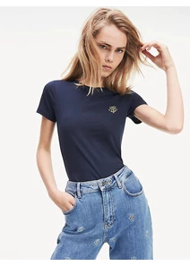 Tommy Hilfiger Női sötétkék felsők, blúzok és trikók