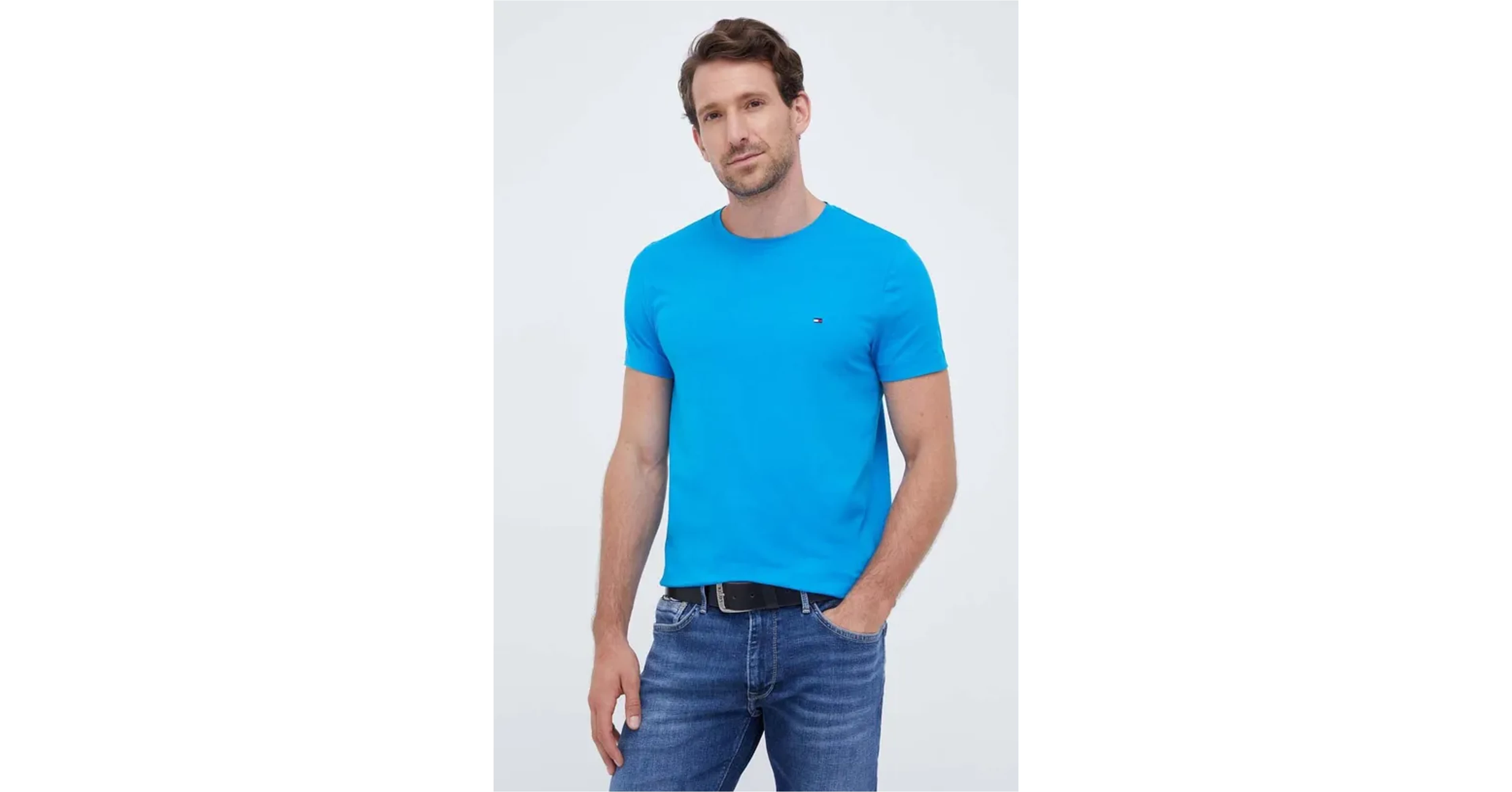 Tommy Hilfiger Férfi kék póló adrenalinstore