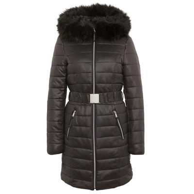 Tom Tailor 3821097 00 70 2999 Fekete hosszított, steppelt Női télikabát | MALL.HU