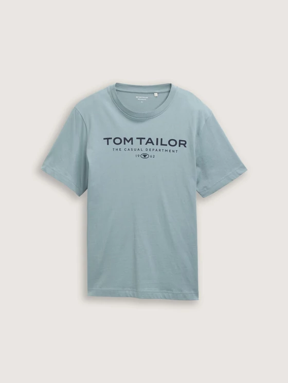 Tom Tailor szürke letisztult pamut pólók