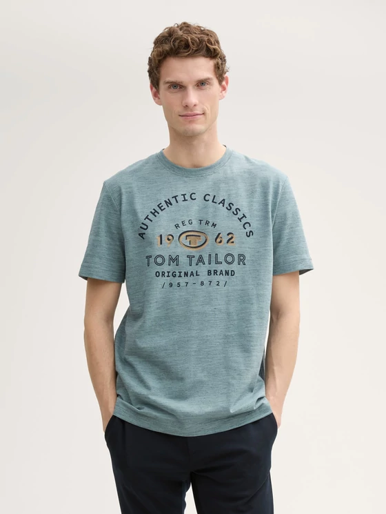 Tom Tailor Férfi világoskék pólók