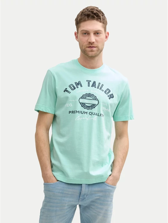 Tom Tailor Férfi mentazöld pólók