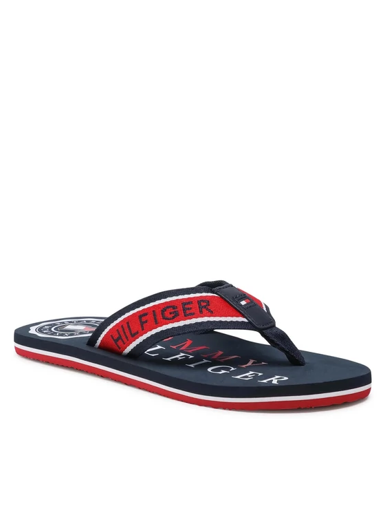 Tommy Hilfiger Férfi sötétkék papucsok