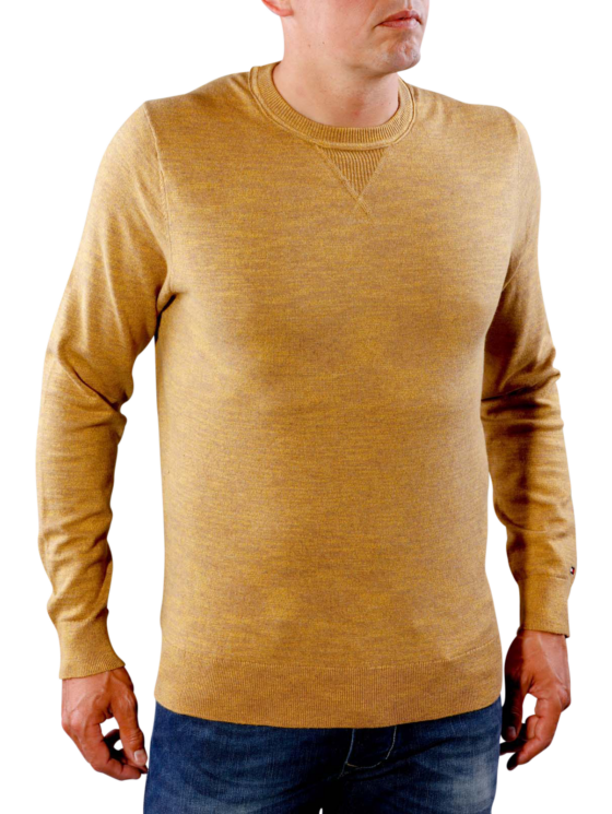 Tommy Hilfiger Férfi mustár pulóverek