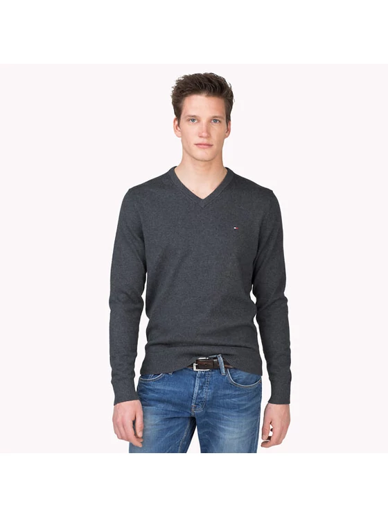 Tommy Hilfiger Férfi szürke pulóverek