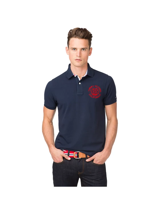 Tommy Hilfiger Férfi sötétkék pólók